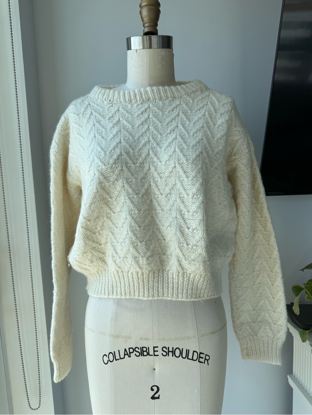 Women’s handmade Cable Knit Sweater